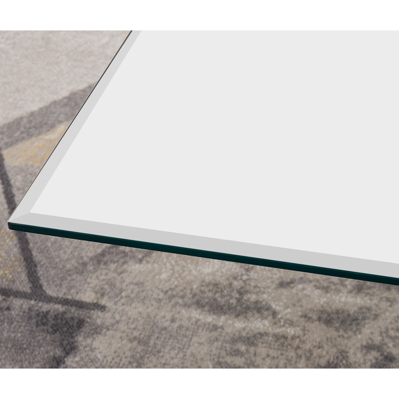 Table basse en métal et verre Lenworth, Doré
