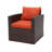 Arlington 5-Person 4-Piece PE Wicker Patio Conversation Set with Cushions and Storage Table-1696231290