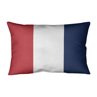 Boston Baseball Linen Striped Lumbar Pillow