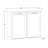 RiverRidge Somerset Double Tilt-Out Laundry Hamper Cabinet with Removable Cloth Storage Bags - White