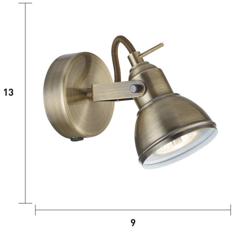 Bridge Street Spotlight, Antique Brass