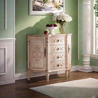 European Style Half-Round Storage Accent Cabinet by Ruthber Solutions