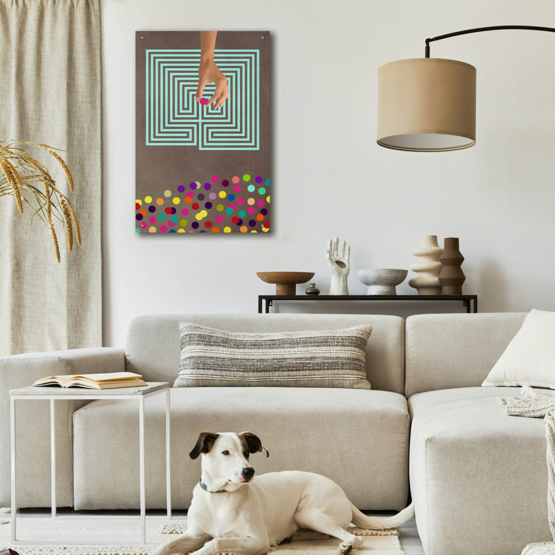 «Labyrinth» par Elo Marc, H 36 po x l 24 po x P 0,2 po