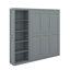 Grand lit escamotable avec tablettes-792903129