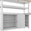 Loft double en bois avec garde-robe et bureau pour enfants-365974319