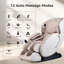Fauteuil de massage 3D Zero Gravity, fauteuil inclinable de shiatsu complet avec application-617478540