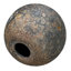 Sphère décorative en céramique émaillée réactive bronze intérieur / extérieur-2039504724-2039504726