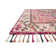 Tapis rose crocheté à la main Leyna