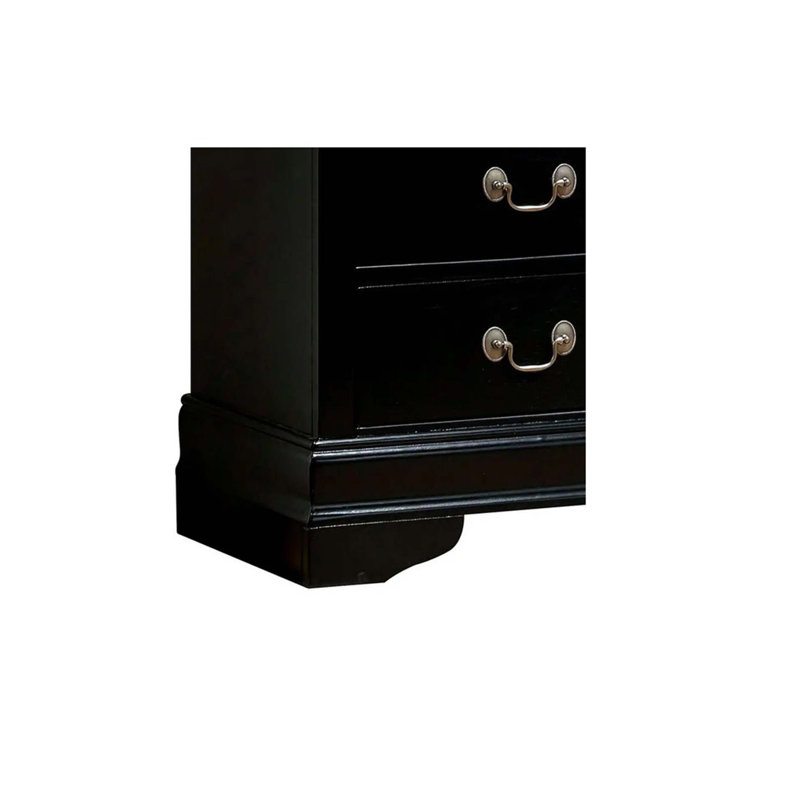 Poignées suspendues 1pc Louis Philippe, Noir