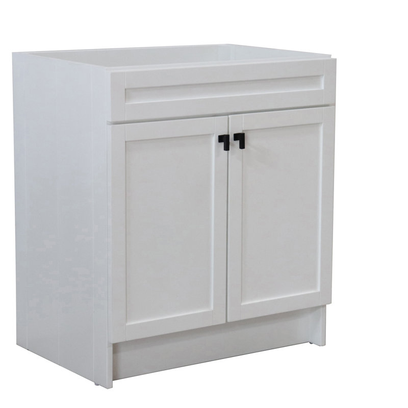 Base de meuble-lavabo simple SmartFold de 30 po seulement en blanc