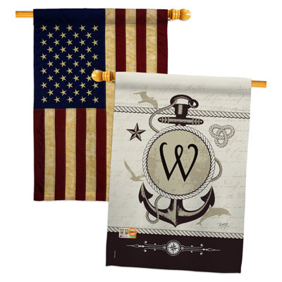 Drapeau de maison en polyester à 2 côtés 40 x 28 po