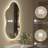  Cloud-Shaped Backlit LED Bathroom Mirror with Adjustable Brightness, 3-Color Lighting and Anti-Fog-372116151