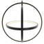 Luminaire suspendu géométrique moderne à 1 lumière à intensité variable en noir mat avec abat-jour acrylique givré Caitylyn