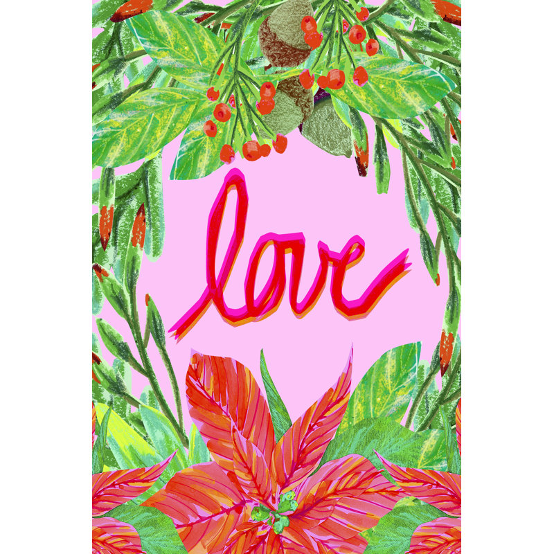 Christmas Foliage IV by Blanckslate - Wrapped Canvas Print, 30cm H x 20cm W