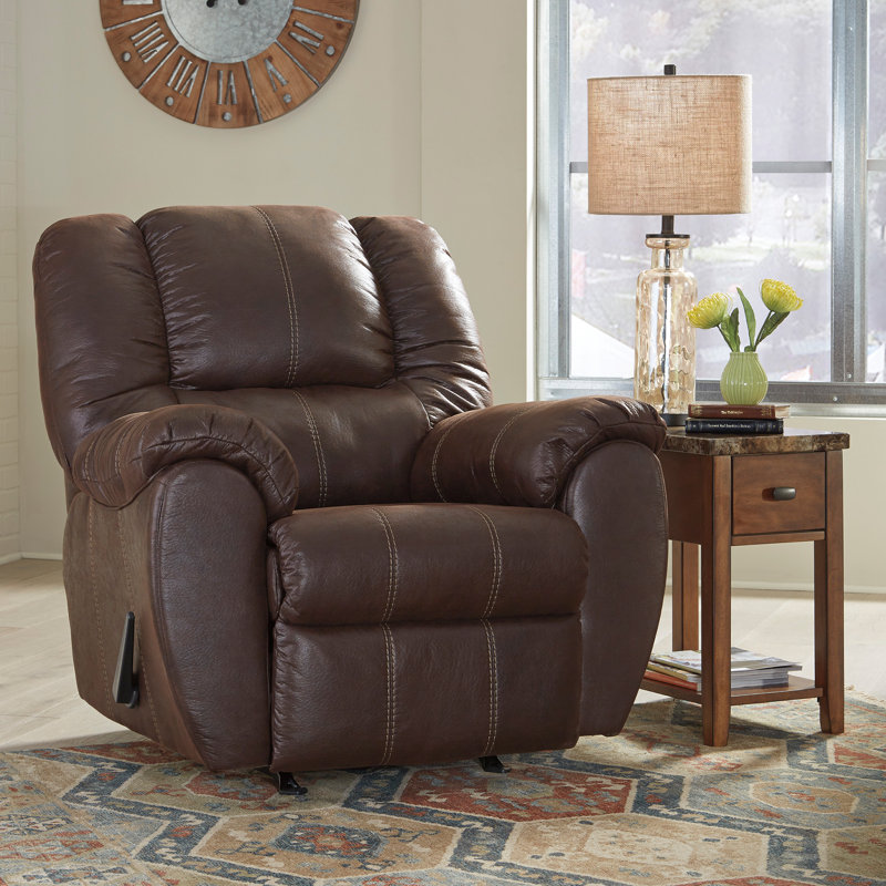 Fauteuil inclinable manuel standard 41 po Pinard, Mélange de polyester couleur noyer