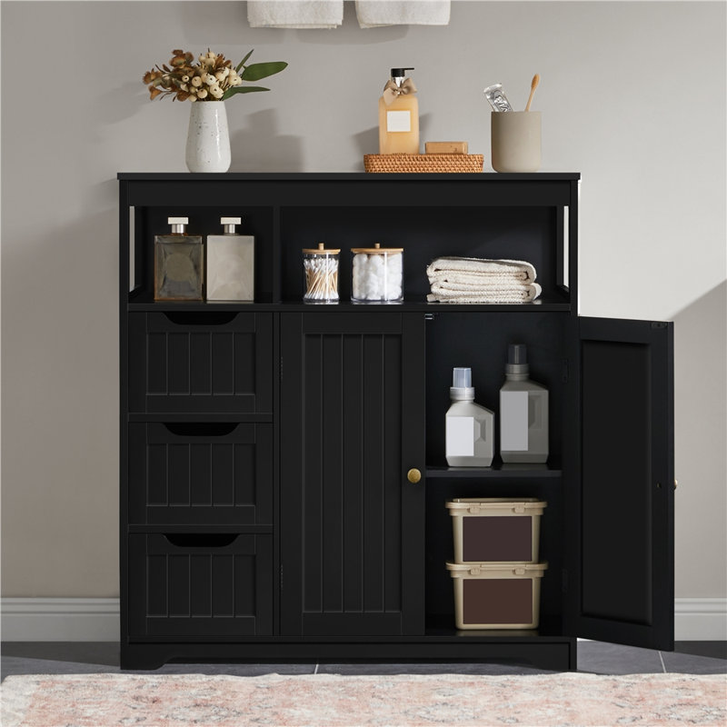 Armoire de salle de bain Marceen, Noir