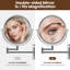 Miroir de maquillage mural 8 po avec miroir grossissant × 7