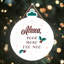 Xmas Alexa, Pour More Egg Nog Wooden Bauble Plaque