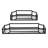 Turgut 2 Piece Metal Floating Shelf-514450819