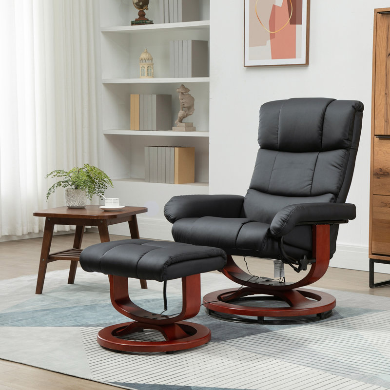 Fauteuil inclinable de massage avec repose-pieds HOMcom