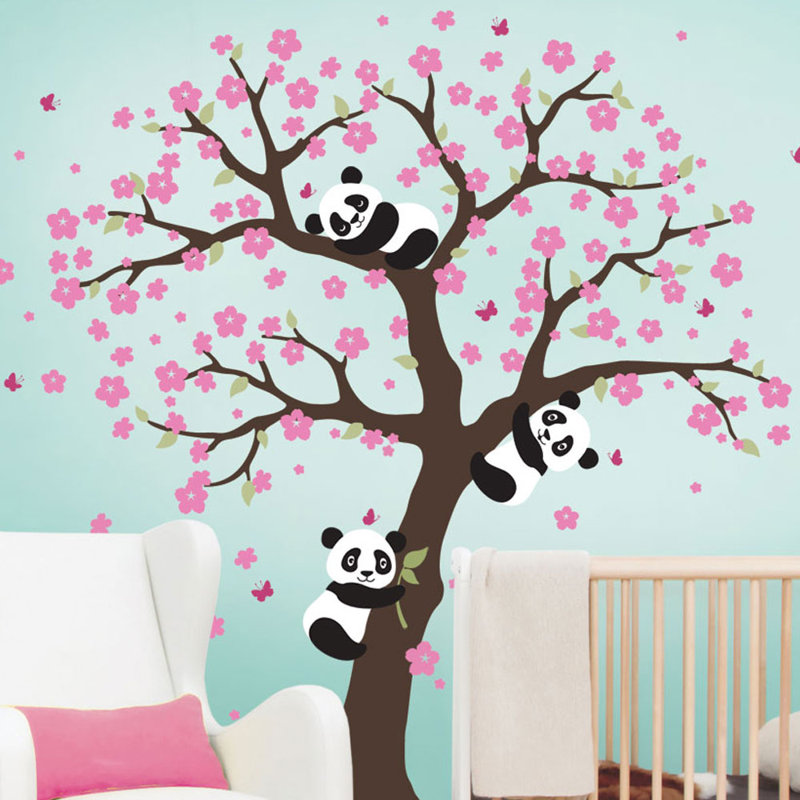 Non-Wall Damaging Accent, Brown/Pink/Green Pastel