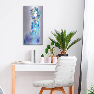 Winston Porter ' Anemone' by Schuyler Rideout, Metal Wall Art, 12"x24"