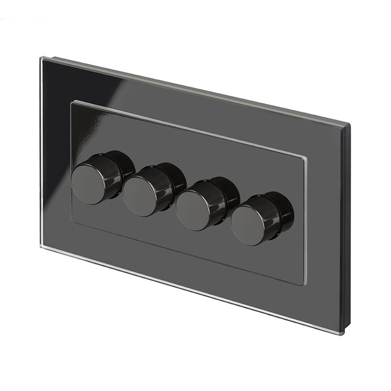 Crystal PG 4G Rotary LED Dimmer Switch 2 Way White, Black
