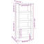 Inkster 125.5cm H Solid Wood Standard Bookcase-858780979-858780976