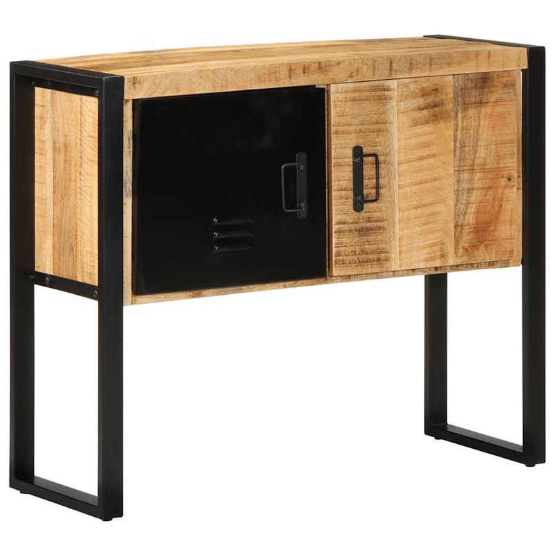 5-2 75cm Solid Wood Top Console Table, Rough solid mango wood
