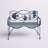 Zev Blue Fish Cast Iron Garden Bench