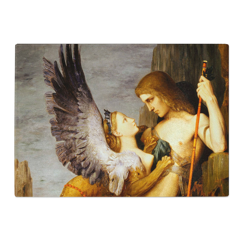 Oedipus and the Sphynx by Gustave Moreau Chopping Board, 0.4cm H x 20cm W x 28.5cm L