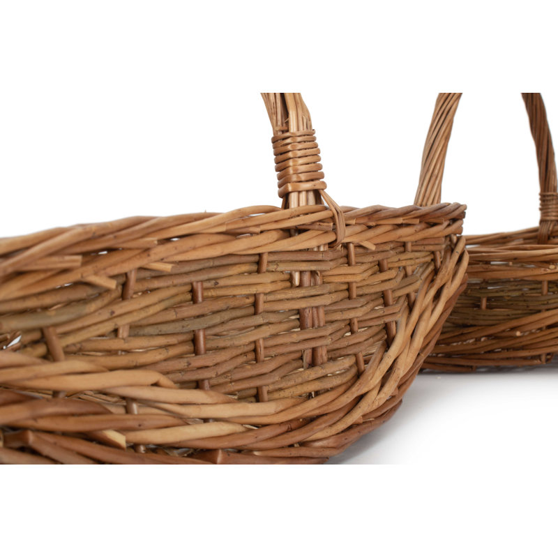 Wicker Garden Trug Set