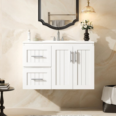 36'' Wall Mounted Bathroom Vanity