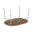 Wangara Oval Metal Folding Outdoor Camping Table , 90cm cm W 130cm cm D
