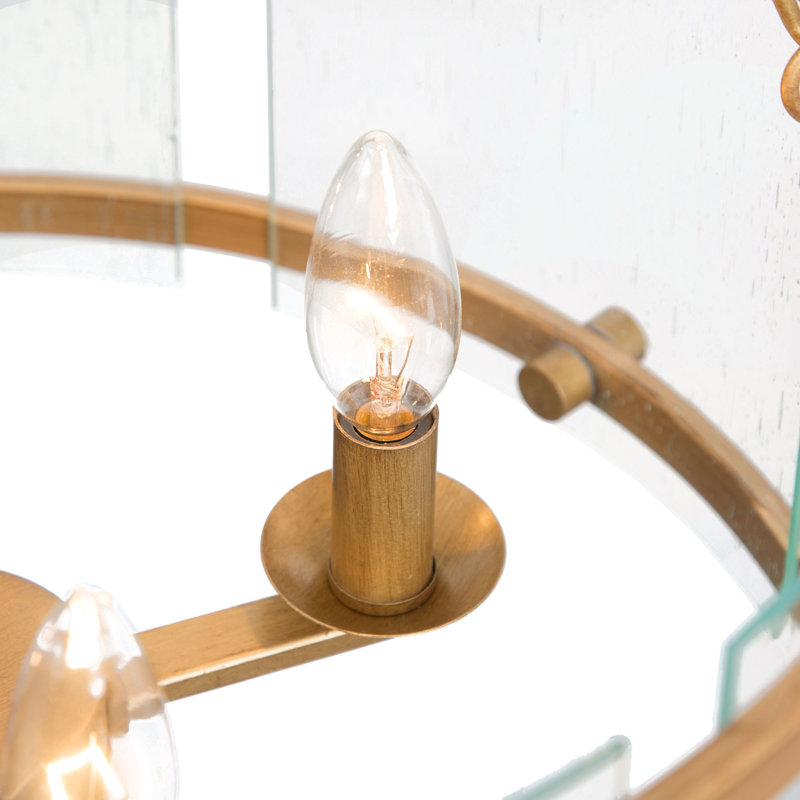 Demien 4-Light Unique/Statement Drum Chandelier