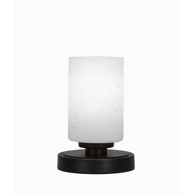 Aneka Accent Lamp Shown In Dark Granite Finish With 4" Glass
