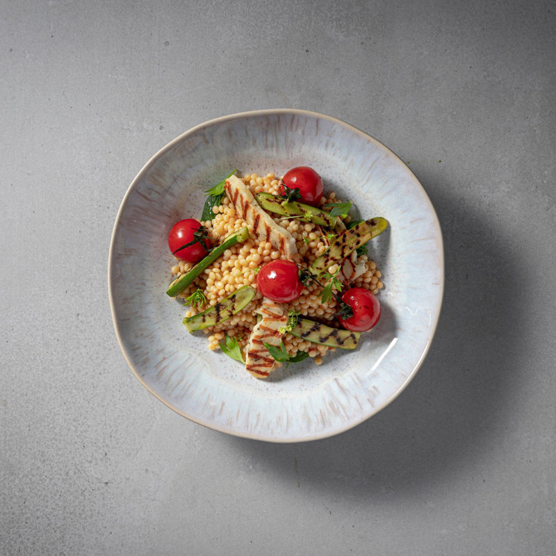 Eivissa Stoneware Pasta Dish, Sand Beige