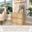 Table de chevet moderne, commode à 2 tiroirs avec tiroirs de rangement empilables, canapé de table de chevet à côté de la commode de table