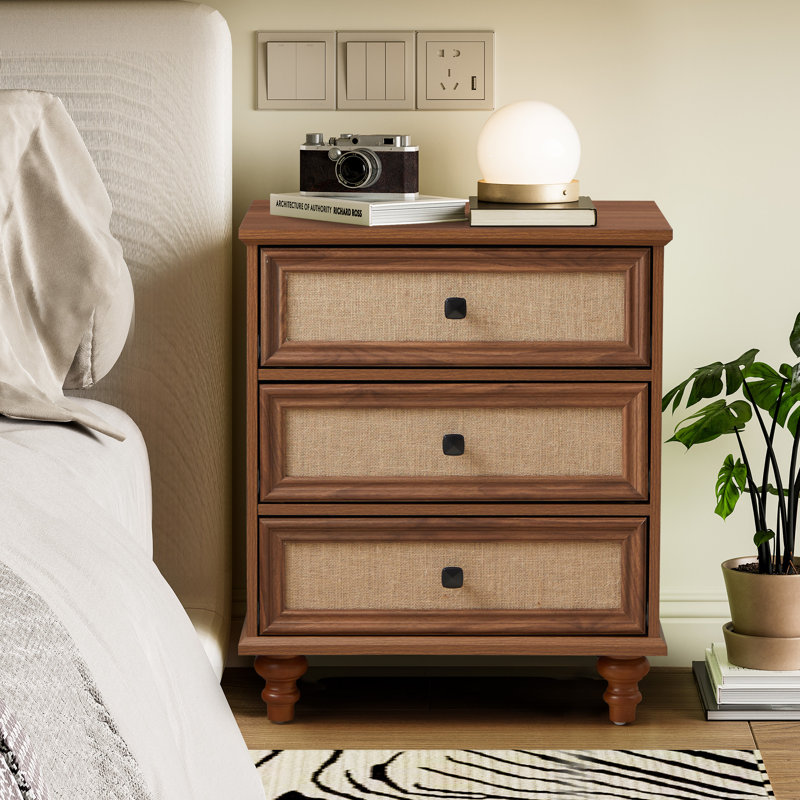 3 - Drawer Accent Chest, Walnut