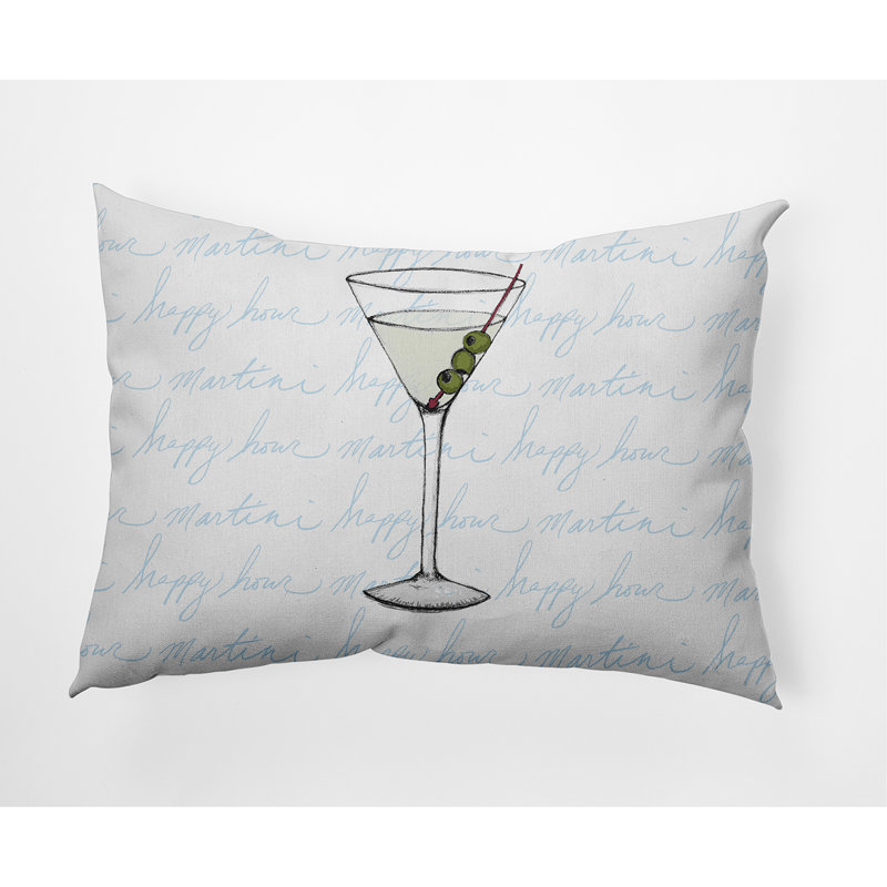 Coussin Martini, Bleu pâle