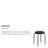 Stackable Stool with Powder Coated Frame-1716744897