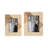 Woven Photo Frame - Contemporary Ivory and Natural Brown Wood and Resin Decorative Picture Frame for Home or Office Photo Display - Photo Gift Idea.-431712691