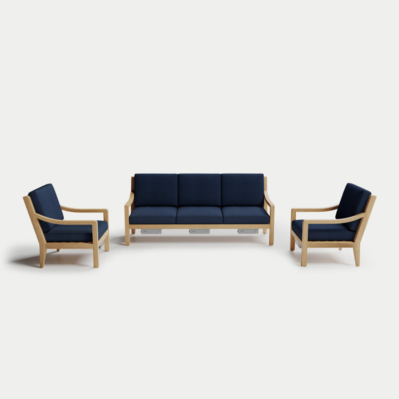 Solerno Heated Sofa Set, Indigo