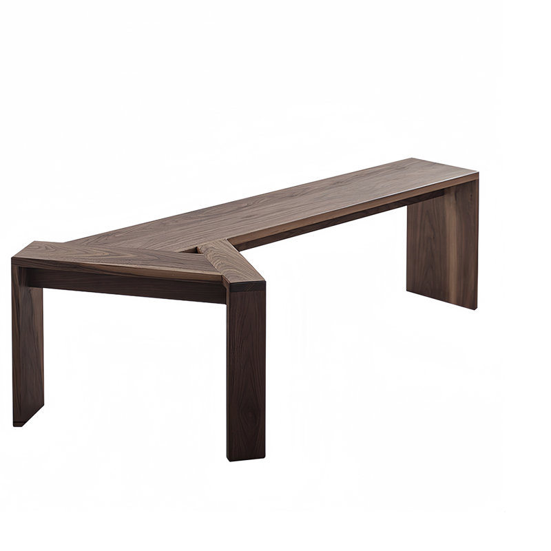 Banc en bois massif, Brun, H 17,32 po x l 66,92 po x P 24,21 po