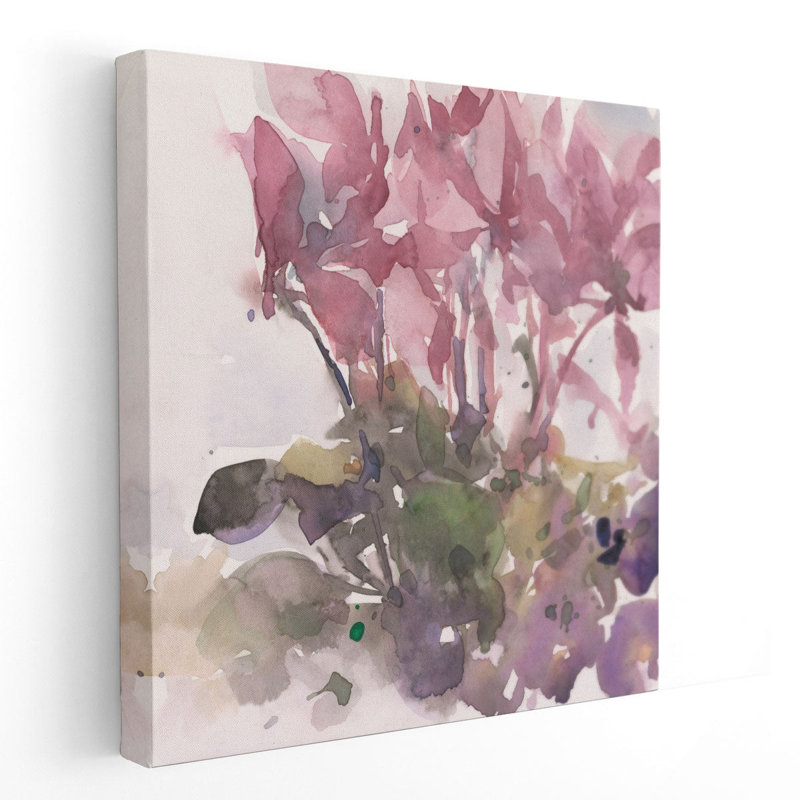 «Fancorable Floral Moment II», reproduction d'art sur toile, H 12 po x l 12 po