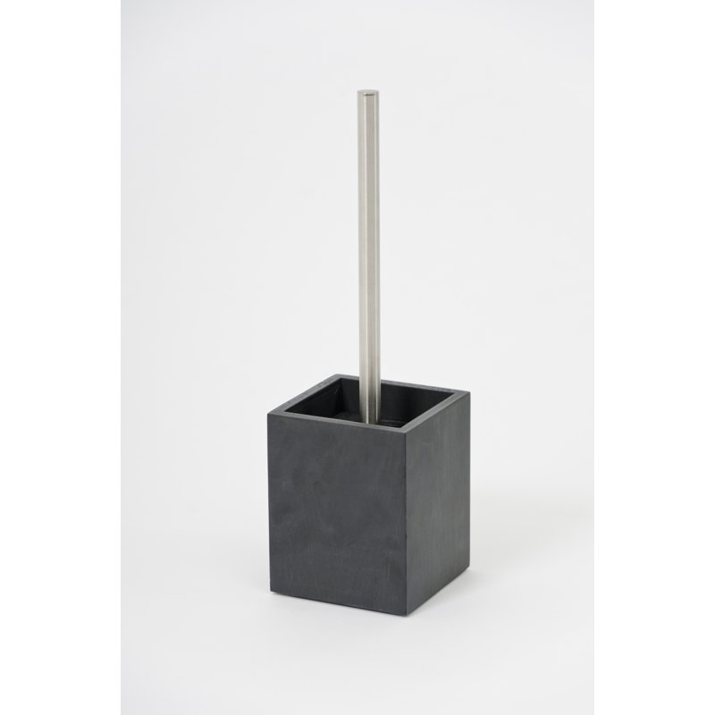 Ashford Free-Standing Toilet Brush and Holder, Dark Oak