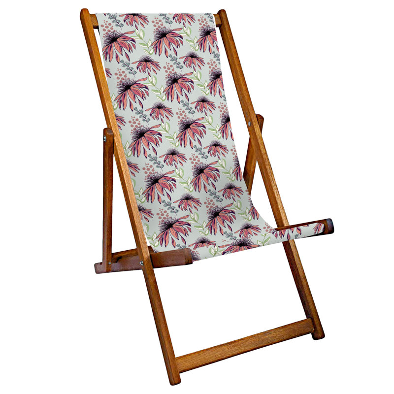 Cesura Folding Deck Chair, Pink