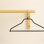 Cintre anti-dérapant avec barre pour pantalons et jupes MAWA by Reston Lloyd Silhouette Series, style 41 / FS, noir
