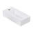 Bathroom Wall Mounted Sink - 14.74X7.25 Inch White Ceramic Rectangular, Stain , Low Water Absorption Rate, Acid Resistance, Modern Allure With Faucet Hole Absorption,