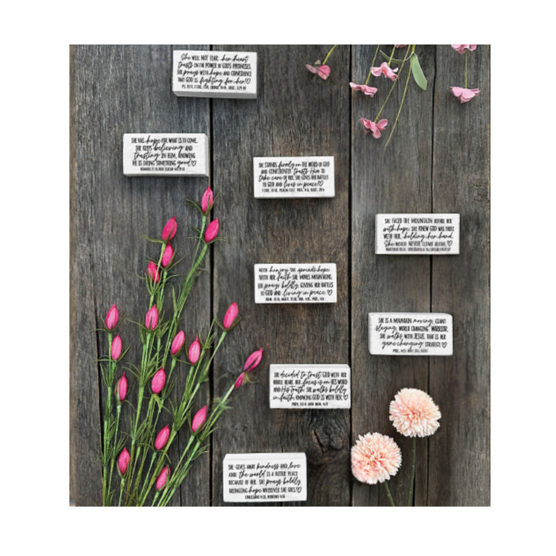 Scripture Block She Will Not Fear